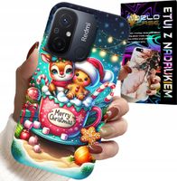 ETUI DO XIAOMI REDMI 12C - RENIFER Z PIERNIKIEM MERRY CHRISTMAS