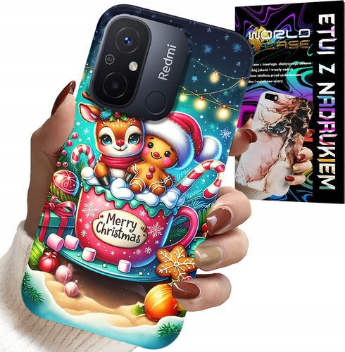 ETUI DO XIAOMI REDMI 12C - RENIFER Z PIERNIKIEM MERRY CHRISTMAS na Arena.pl