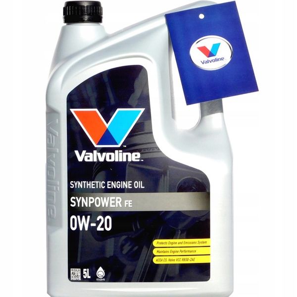 Valvoline Olej SYNPOWER FE 0W20 5L zdjęcie 1