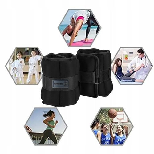 Obciążenia na rzep na przeguby nogi ręce ciężarki 2x 3kg neoprenowe na Arena.pl