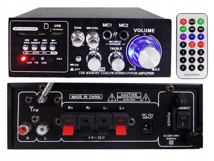 4 KOLUMNY NAŚCIENNE SUFITOWE NATYNKOWE JBL WZMACNIACZ BLUETOOTH USB SD AUX zdjęcie 9