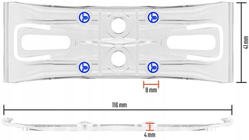 NIEWIDOCZNE RAMKI POD TABLICE REJESTRACYJNA RAMKA na Arena.pl