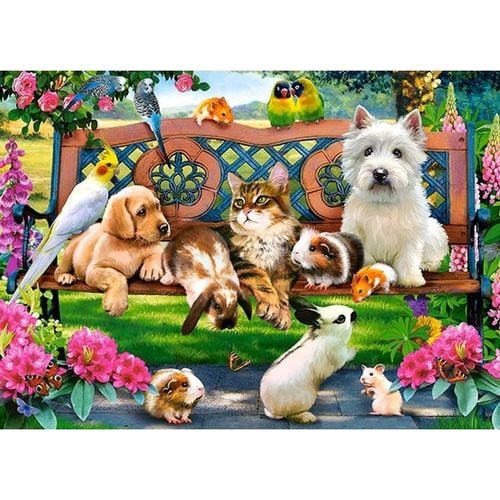 Puzzle 180el. pets in the park na Arena.pl
