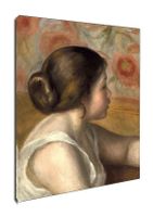 Head of a Young Girl, Auguste Renoir - obraz na płótnie 50x70 cm