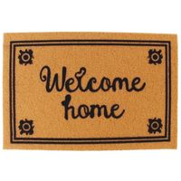 Wycieraczka wewnętrzna H24038-1 – chłonna mata pod drzwi 60×40 cm, beżowo-czarna