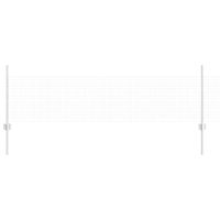 Ogrodzenie z słupkami Srebrny 0,5 x 25 m Stal