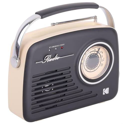 Retro Radio RR-7302 Bluetooth AUX USB AM FM Styl Vintage Przenośne Czarne na Arena.pl