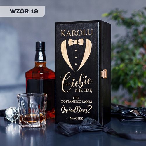 PROŚBA O ŚWIADKOWANIE SKRZYNKA NA ALKOHOL CZY ZOSTANIESZ MOIM ŚWIADKIEM na Arena.pl