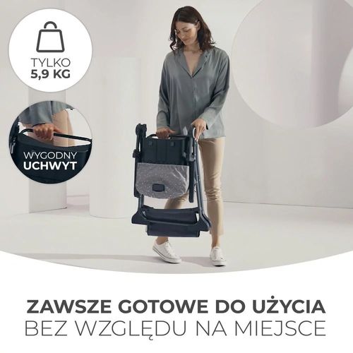 Krzesełko do karmienia FOLDEE Szare na Arena.pl