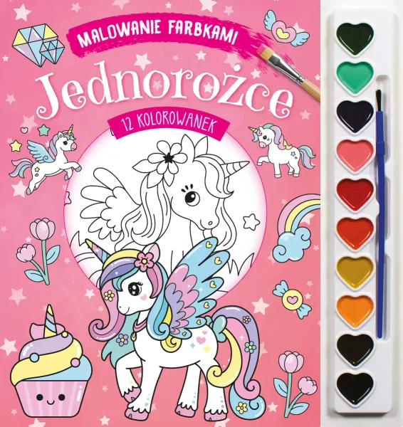 Malowanie farbkami. Jednorożce zdjęcie 1