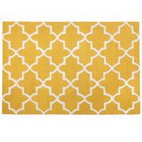 Dywan wełniany 140 x 200 cm żółty SILVAN