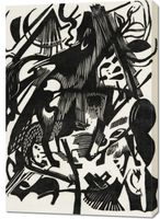 Obraz 70x100cm Birth of the Wolves, Marc Vintage do Salonu