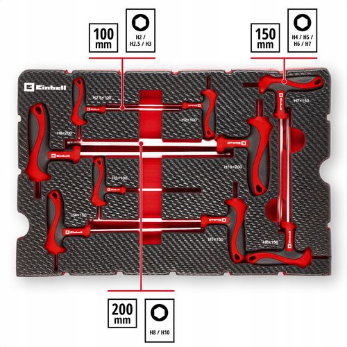 Zestaw kluczy imbusowych EINHELL E-Case 49370526 (9 elementów) na Arena.pl