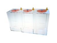 Potrójny pojemnik zbiornik na płyny o pojemniści 4,5 litra 3x1,5l