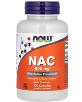 NOW FOODS NAC - N-Acetylo-L-Cysteina 600 mg (100 kaps.)