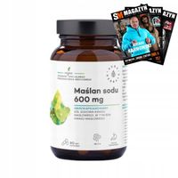 AURA HERBALS MAŚLAN SODU MIKROKAPSUŁKOWANY NA TRAWIENIE 600 mg 90 kaps