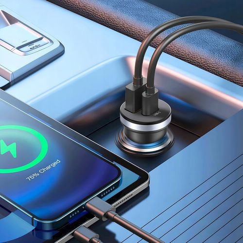 SZYBKA ŁADOWARKA SAMOCHODOWA USB USB-C QC 3.0 PD 30W DO ZAPALNICZKI MOCNA na Arena.pl