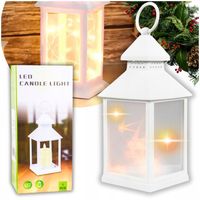 LAMPION ADWENTOWY RORATY KAPLICZKA LATARENKA BIAŁY ŚWIECZKA LED NA BATERIE