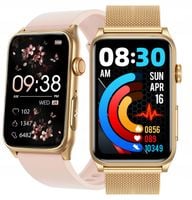 ZEGAREK SMARTWATCH Z POMIAREM CUKRU EKG CIŚNIENIOMIERZ ROZMOWY SATURACJA