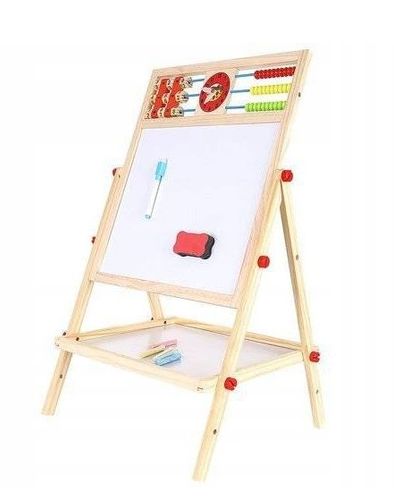 DWUSTRONA TABLICA KREDOWA MAGNETYCZNA DO RYSOWANIA ŚCIERALNA DLA DZIECI na Arena.pl