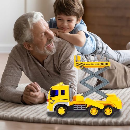 CIĘŻARÓWKA AUTO SAMOCÓD Z PODNOŚNIKIEM BUDOWLANYM 1:16 DLA DZIECI na Arena.pl
