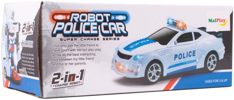 Transformers Auto Samochód Policja Robot zdjęcie 9