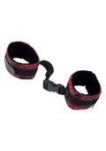 kajdanki regulowane aksamitne scandal control cuffs calexotics czarny