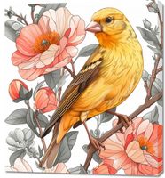 Obraz 90x100cm Wiosenny Śpiewaczek