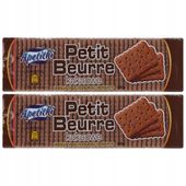 Apetitki Petit Beurre Herbatniki kakaowe 200 g x 2 sztuk