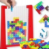 GRA LOGICZNA TETRIS BRAIN UKŁADANKA TRÓJWYMIAROWA KLOCKI 3D WIEŻA Z KLOCKÓW