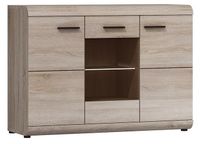 LINK - Komoda 120 z witryną i szufladami