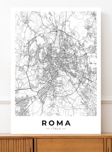 Plakat mapa Rzym plan miasta 50x70 cm na Arena.pl