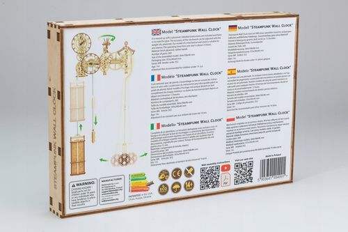 Drewniany Zegar Steampunk Wooden.City Puzzle 3D na Arena.pl