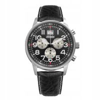 Zegarek Męski Adriatica A1076.5224CHSIL czarny pas