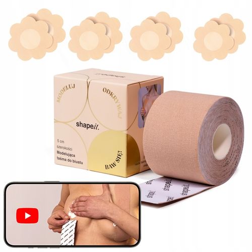 ORYGINALNA TAŚMA DO BIUSTU TAŚMA DO MODELOWANIA BIUSTU PIERSI + INSTRUKCJA na Arena.pl