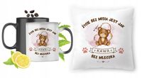 Misie Zestaw Kubek Magiczny + Poduszka Z Nadrukiem Ze Zdjęciem