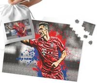 PUZZLE - Robert Lewandowski WZORY DLA MAŁEGO PIŁKARZA 96EL + WORECZEK