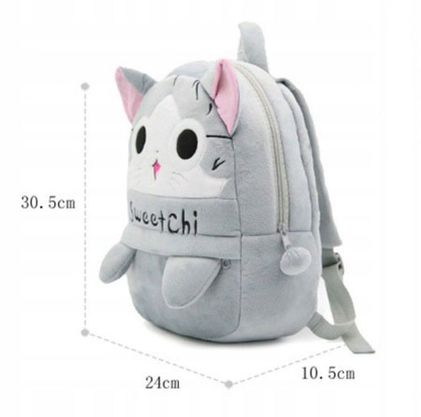 PLECAK PLUSZOWY DO PRZEDSZKOLA KOT KOTEK KAWAII zdjęcie 5