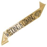 Złota szarfa Wedding is Coming