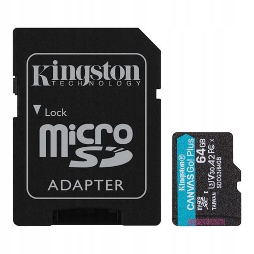 Karta 64GB micro-SD Kingston Canvas Go Plus 170/70 na Arena.pl