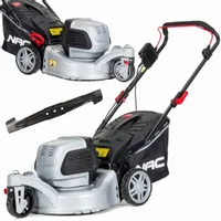 Kosiarka ELEKTRYCZNA NAC Silnik INDUKCYJNY 1600 W 42cm 4w1 STALOWA Kosz 45l