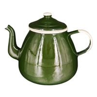 Imbryk Emaliowany 1,4 l Zielony Dzbanek na Herbatę Indukcja Gaz