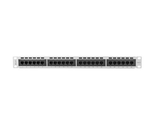 PATCH PANEL 24 PORT 1U KAT.6 SZARY LANBERG na Arena.pl