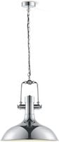 Lampa Wisząca LED Retro Industrial Srebrna Metal E27 145x35 cm Vintage