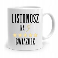 Kubek Prezent Dla Listonosza Listonosz Na 5 Gwiazd Z Nadrukiem Ze Zdjęciem