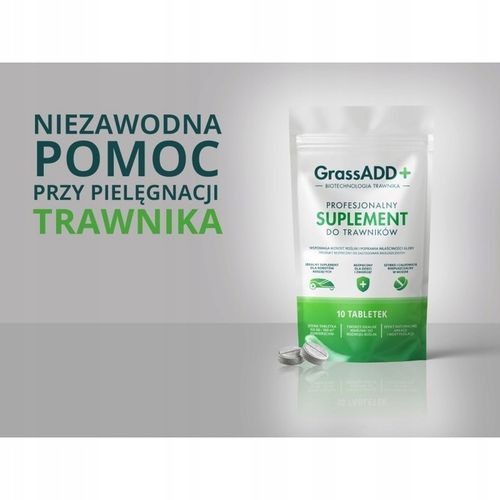 TABLETKI do TRAWNIKA HUMUS bakterie glebowe GrassADD+ do ROBOTA koszącego na Arena.pl