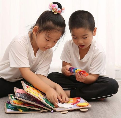 Tablica Manipulacyjna Sensoryczna Montessori Książeczka Zabawka Edukacyjna na Arena.pl