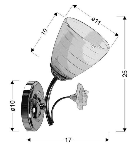 Ariam lampa kinkiet 1x40W E27 biały na Arena.pl