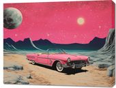 Obraz 90x70cm Kabriolet W Kosmosie