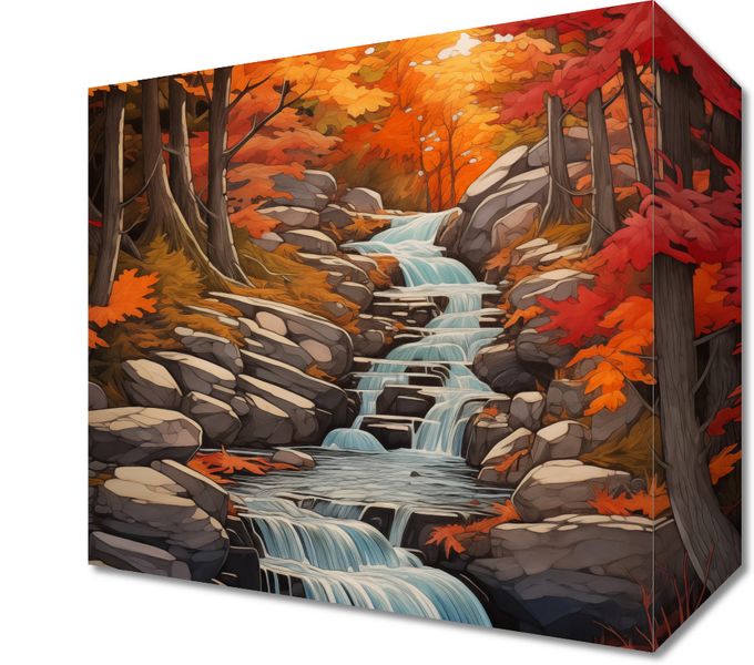 Obraz 20x20cm Jesienne Wodospady zdjęcie 1